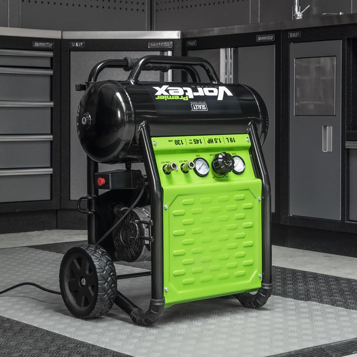 Sealey 19L Oil Free Direct Drive Air Compressor 1.5hp SAC1900 Sealey - Dynamic Drive