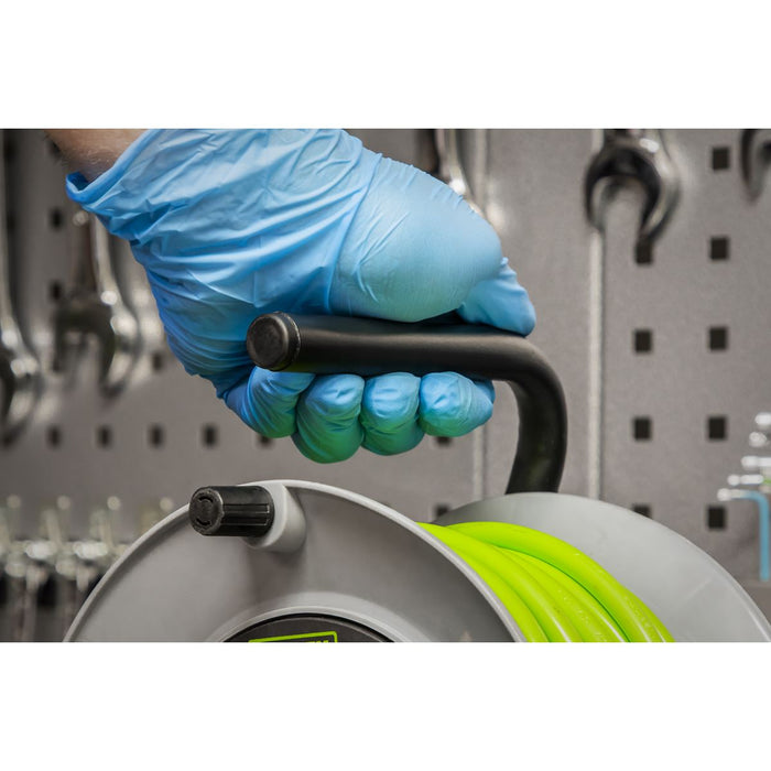 Sealey 15m Cable Reel with Thermal Trip 4 x 230V - Hi-Vis Green BCR153TG Sealey - Dynamic Drive