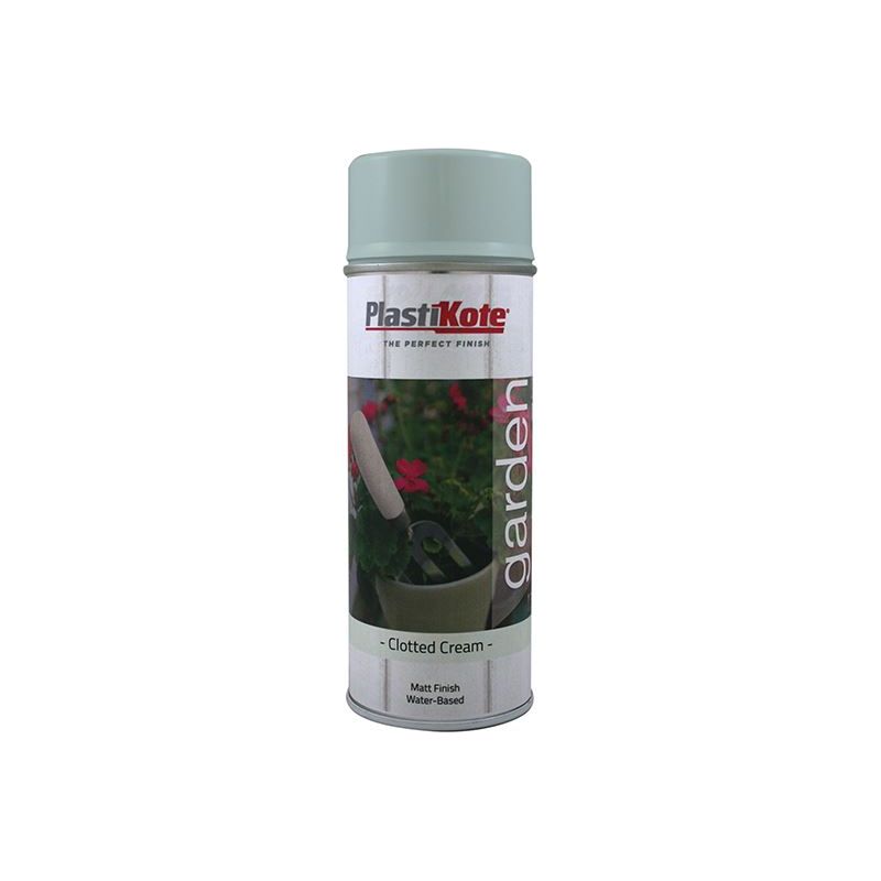 Plastikote Garden Colours Spray Paint Clotted Cream 400ml PlastiKote - Dynamic Drive