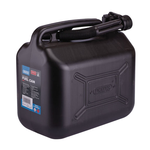 Draper Plastic Fuel Can, 10L, Black 09058 Draper - Dynamic Drive