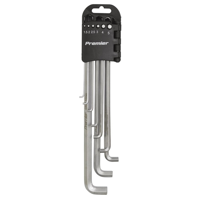 Sealey Hex Key Set 9pc Extra-Long Stubby Element Metric AK7174 Sealey - Dynamic Drive