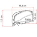 Fiamma F80S 370 Awning Deep Black Case Royal Grey Fabric Motorhome Caravan Van Fiamma  - Dynamic Drive
