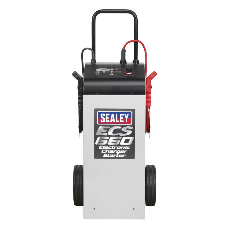 Sealey Electronic Charger Maintainer/Starter 100/650A 12/24V ECS650 Sealey - Dynamic Drive