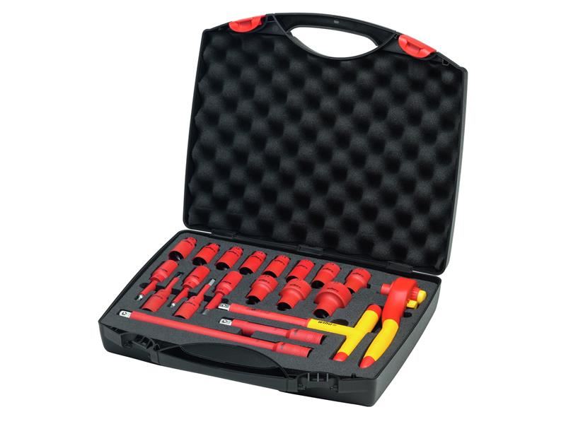 Wiha Insulated 1/2in Ratchet Wrench Set, 21 Piece (inc. Case) Wiha - Dynamic Drive