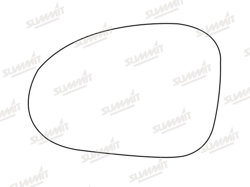 Summit Stick-On Standard Mirror Glass fits Chevrolet Matiz 05 on LHS Summit - Dynamic Drive