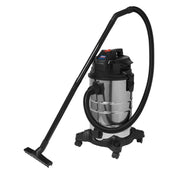 Sealey Vacuum Cleaner (Low Noise) Wet & Dry 30L 1000W/230V PC30LN Sealey - Dynamic Drive