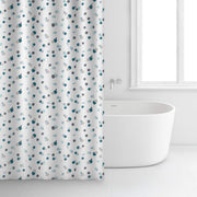 Shower Curtain White & Green Dot 234701 Rayen - Dynamic Drive