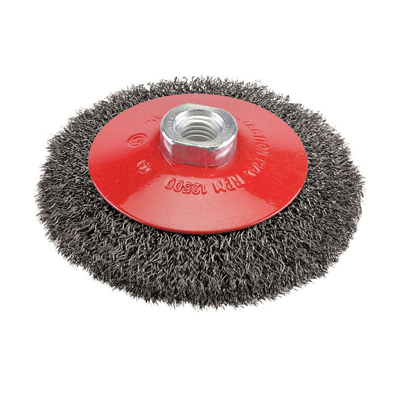 Silverline Steel Crimp Bevel Brush 115mm Silverline - Dynamic Drive