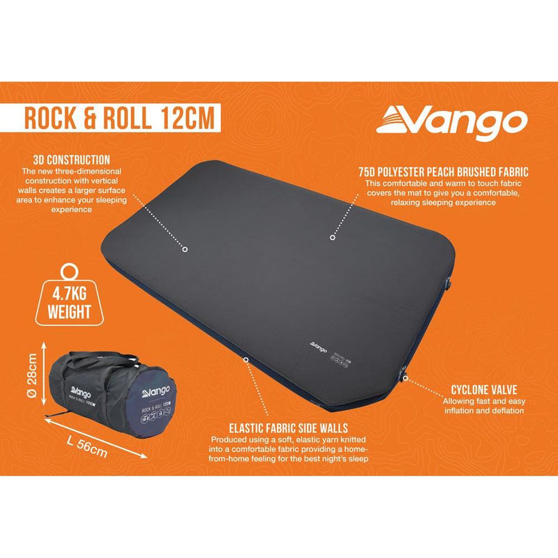 Vango Rock & Roll 12CM Self Inflating Mattress For Campervans Vango - Dynamic Drive