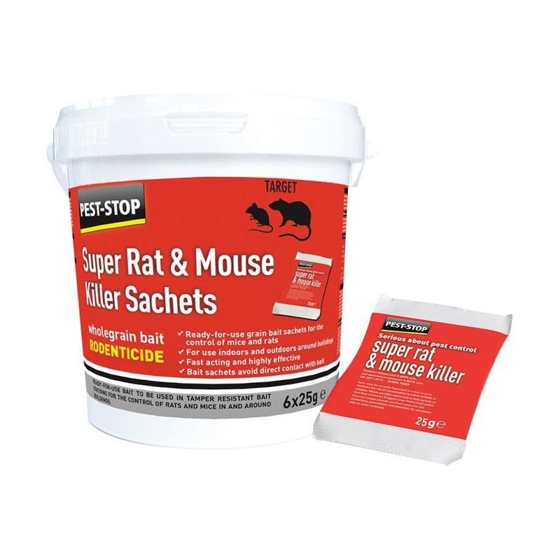 Pest-Stop (Pelsis Group) Super Rat & Mouse Killer Sachets Pest-Stop (Pelsis Group) - Dynamic Drive