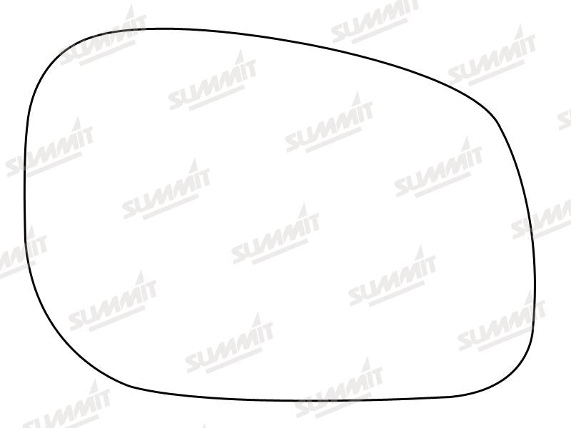 Summit Stick-On Standard Mirror Glass fits Land Rover Freelander 98 on RHS Summit - Dynamic Drive