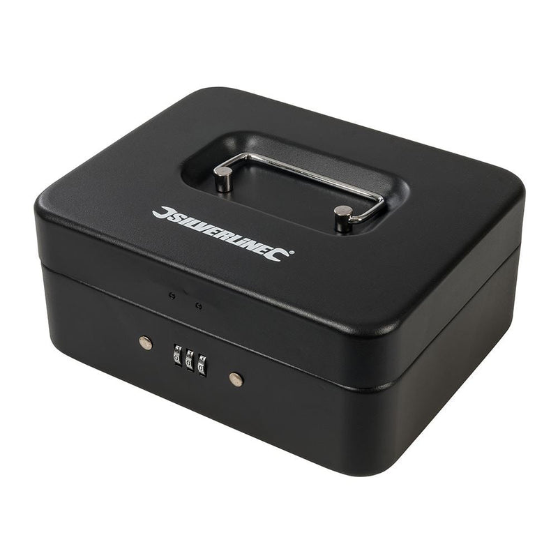 Silverline 3-Digit Combination Cash & Valuables Safe Box 200 x 160 x 90mm Silverline - Dynamic Drive