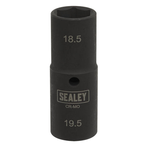 Sealey SX1819 Deep Impact Socket 1/2"Sq Drive Double Ended 18.5/19.5mm Sealey  - Dynamic Drive