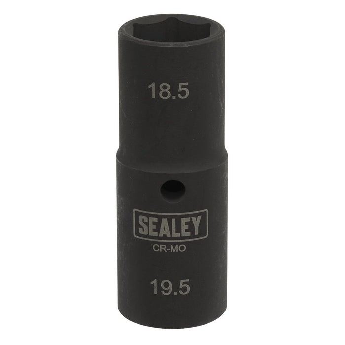 Sealey SX1819 Deep Impact Socket 1/2"Sq Drive Double Ended 18.5/19.5mm Sealey  - Dynamic Drive