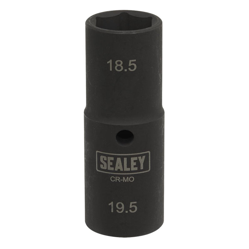 Sealey Deep Impact Socket 1/2"Sq Drive Double Ended 18.5/19.5mm SX1819 Sealey - Dynamic Drive