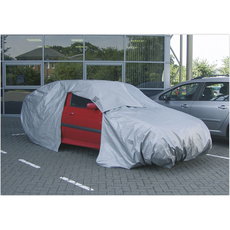 Sealey Car Cover Medium 4060 x 1650 x 1220mm CCM Sealey - Dynamic Drive