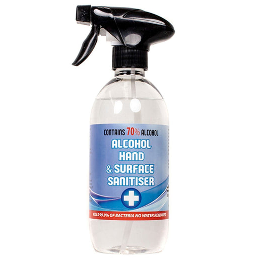 AG Hand Sanitiser Spray 500ml: 70% Alcohol Spray, Kills Germs & Bacteria AG - Dynamic Drive