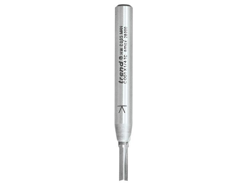 Trend C001 x 1/4 TCT Two Flute Cutter 3.2 x 9.5mm Trend - Dynamic Drive