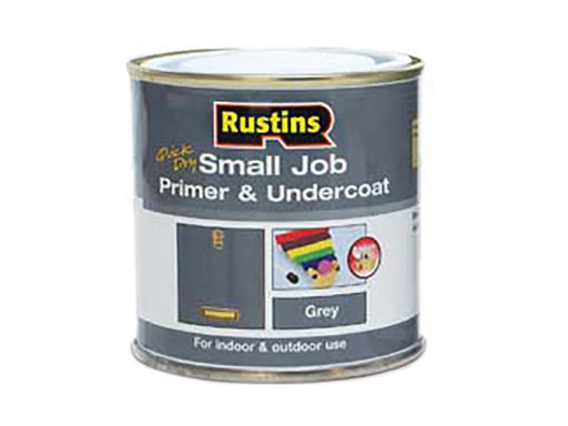 Rustins Small Job Primer & Undercoat Grey 250ml Rustins - Dynamic Drive