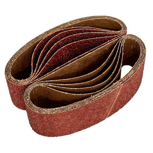 Sealey Sanding Belt 75 x 533mm 40Grit Pack of 10 WSB5340 Sealey - Dynamic Drive