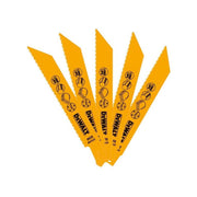Dewalt Power Tools Bi-Metal Reciprocating Blade for Plastic & Pipes 152mm( Pack 5) DeWALT Power Tools - Dynamic Drive