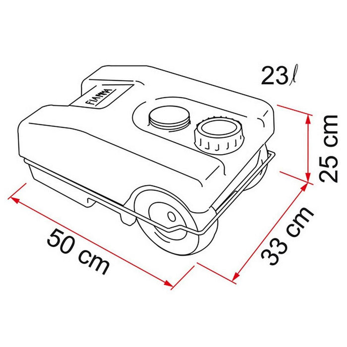 Fiamma Waste Water Roll-Tank 23L (02428A01-) Fiamma - Dynamic Drive