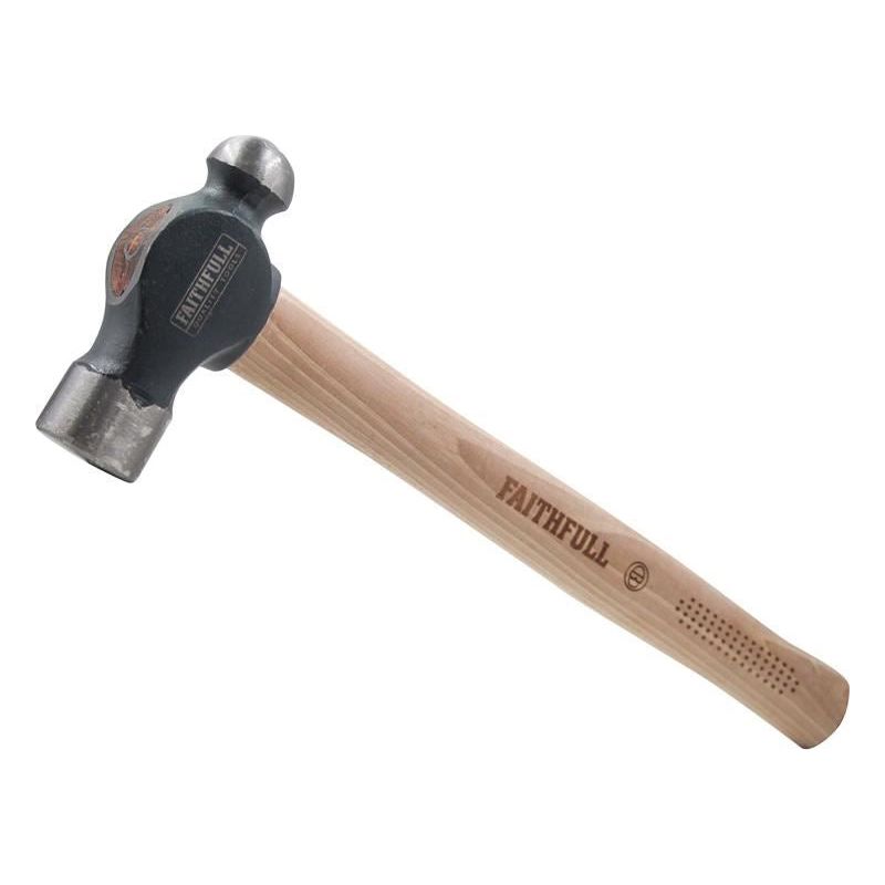 Faithfull Ball Pein Hammer FSC Hickory 908g (2 lb) Faithfull - Dynamic Drive