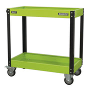 Sealey Workshop Trolley 2-Level Heavy-Duty Hi-Vis Green CX109HV Sealey - Dynamic Drive