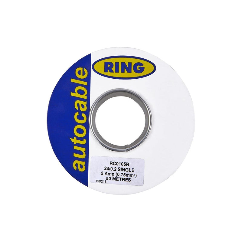 Ring Automotive RC0105R Cables, 9/0.30 mm, 50 m, Red Ring Automotive - Dynamic Drive