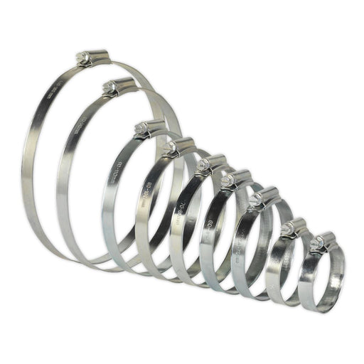 Sealey Hose Clip Assortment 26pc 44-160mm Zinc Plated SHCS2 Sealey  - Dynamic Drive