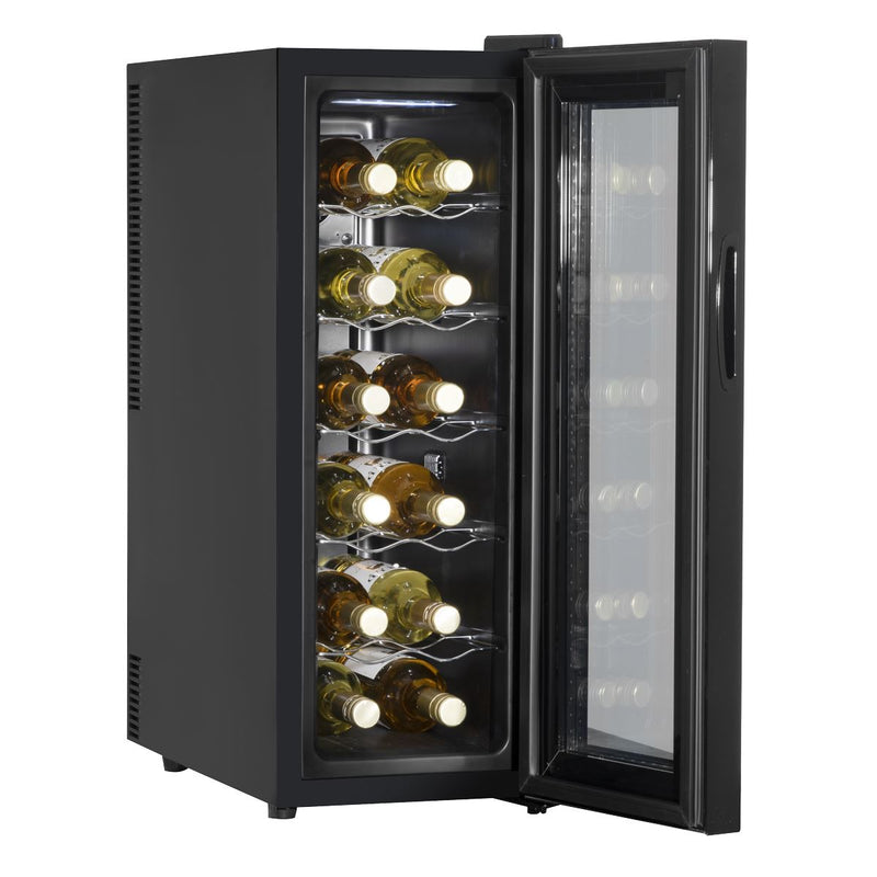Baridi 12 Bottle Wine Fridge & Cooler - Black DH73 Baridi - Dynamic Drive