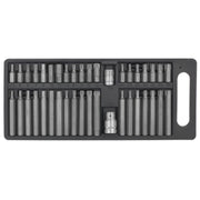 Siegen 40pc 3/8" and 1/2" Drive Socket Trx-Star Torx Hex Spline Bit Set in Case Siegen by Sealey  - Dynamic Drive