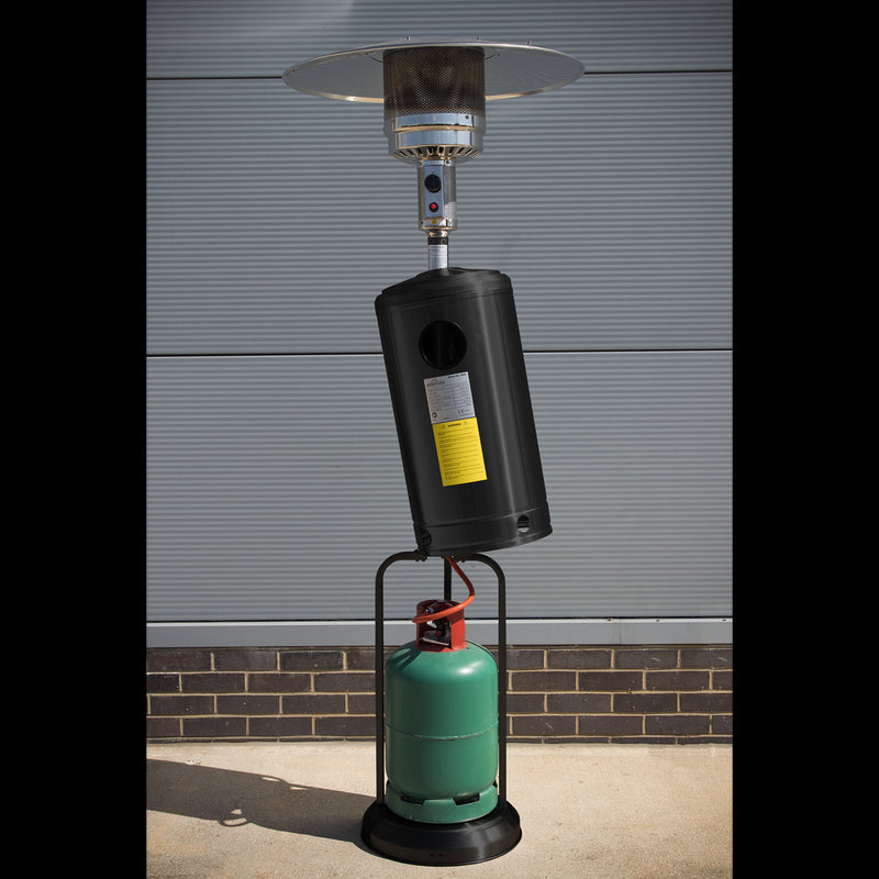 Dellonda Outdoor Garden Gas Patio Heater 13kW Commercial & Domestic Use Black Dellonda  - Dynamic Drive