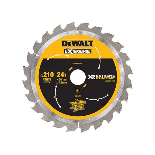 Dewalt Power Tools XR FlexVolt Table Saw Blade 210 x 30mm x 24T DeWALT Power Tools - Dynamic Drive
