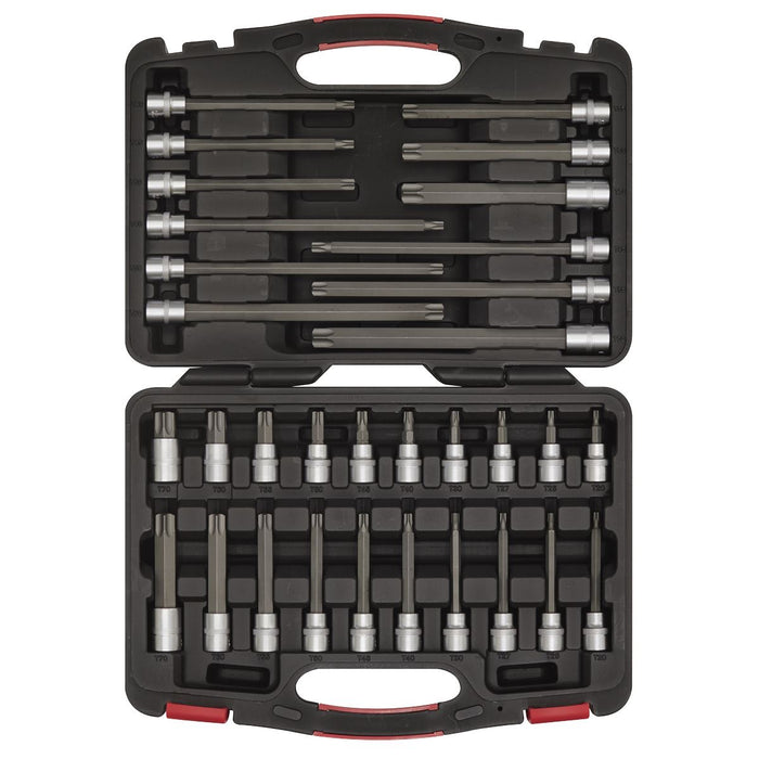 Sealey TRX-Star* Socket Bit Set 32pc 3/8"Sq Drive Platinum Series AK89001 Sealey - Dynamic Drive