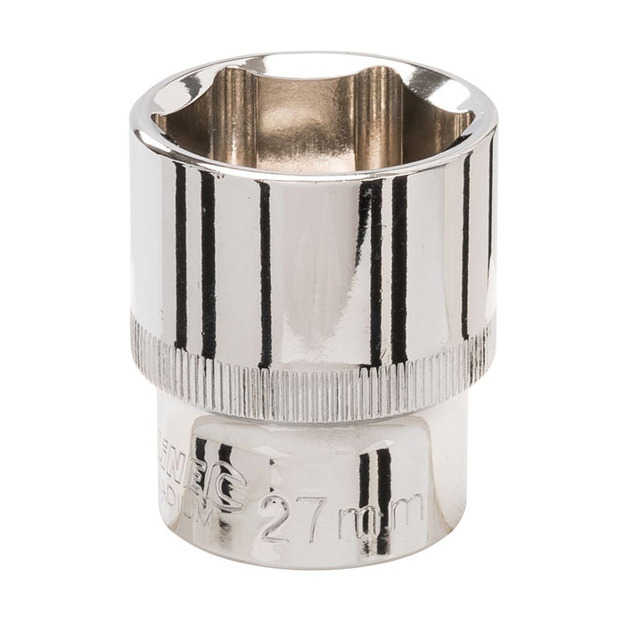 Silverline Socket 1/2" Drive 6pt Metric 27mm Silverline - Dynamic Drive