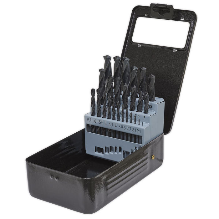Sealey HSS Roll Forged Drill Bit Set 25pc 1-13mm DBS25RF Sealey  - Dynamic Drive