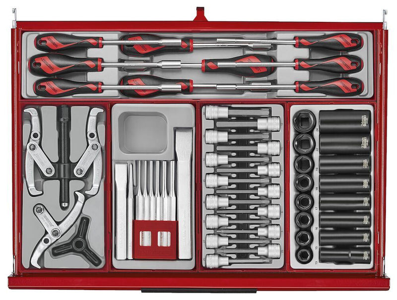Teng Tools 26" PRO35™ roller cabinet tool kit 628 pieces red Town Tools - Dynamic Drive