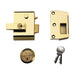 Yale Locks P2 Double Security Nightlatch 40mm Backset Brasslux Finish Visi Yale Locks - Dynamic Drive