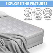 Dellonda Raised Air Bed with Removable Electric Pump & Storage Bag - Queen Dellonda - Dynamic Drive