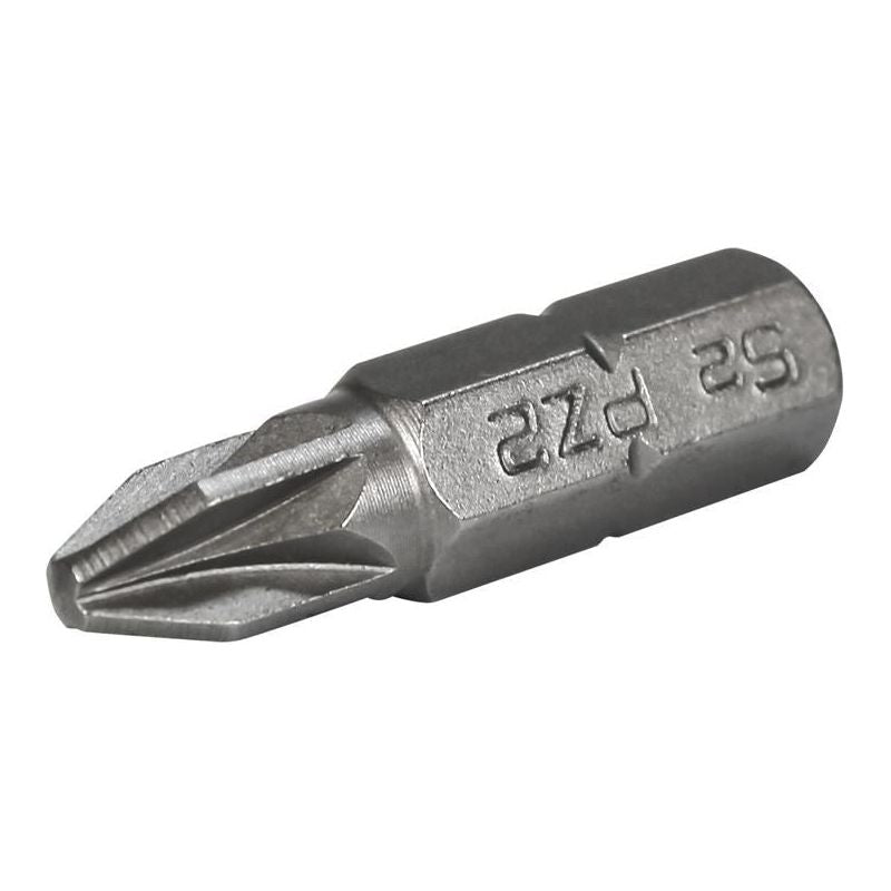 Faithfull Pozi S2 Grade Steel Screwdriver Bits PZ2 x 25mm (Pack 3) Faithfull - Dynamic Drive