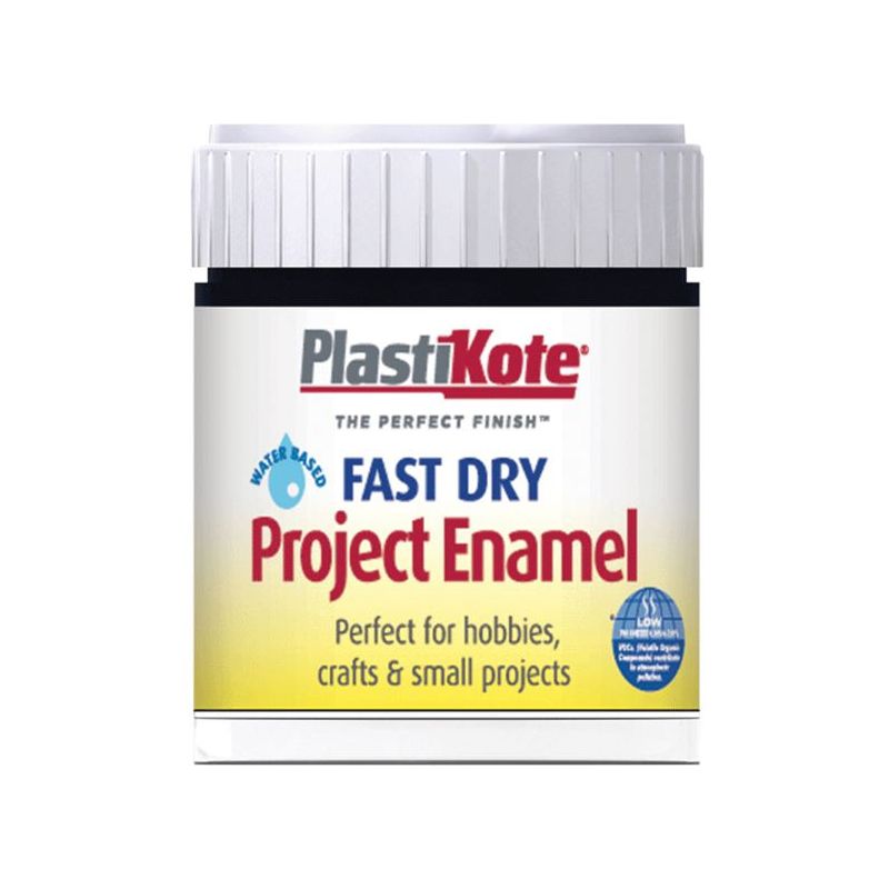 Plastikote Fast Dry Enamel Paint B1 Bottle Gloss Black 59ml PlastiKote - Dynamic Drive
