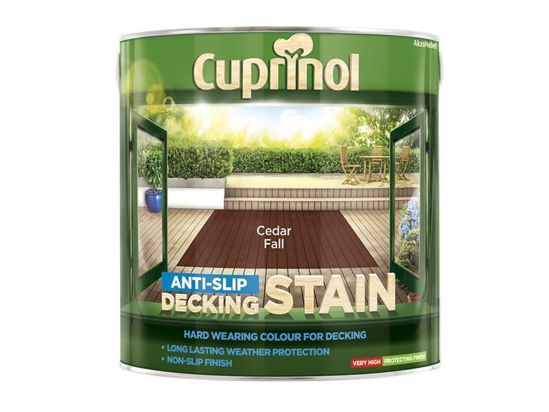 Cuprinol Anti-Slip Decking Stain Cedar Fall 2.5 litre Cuprinol - Dynamic Drive