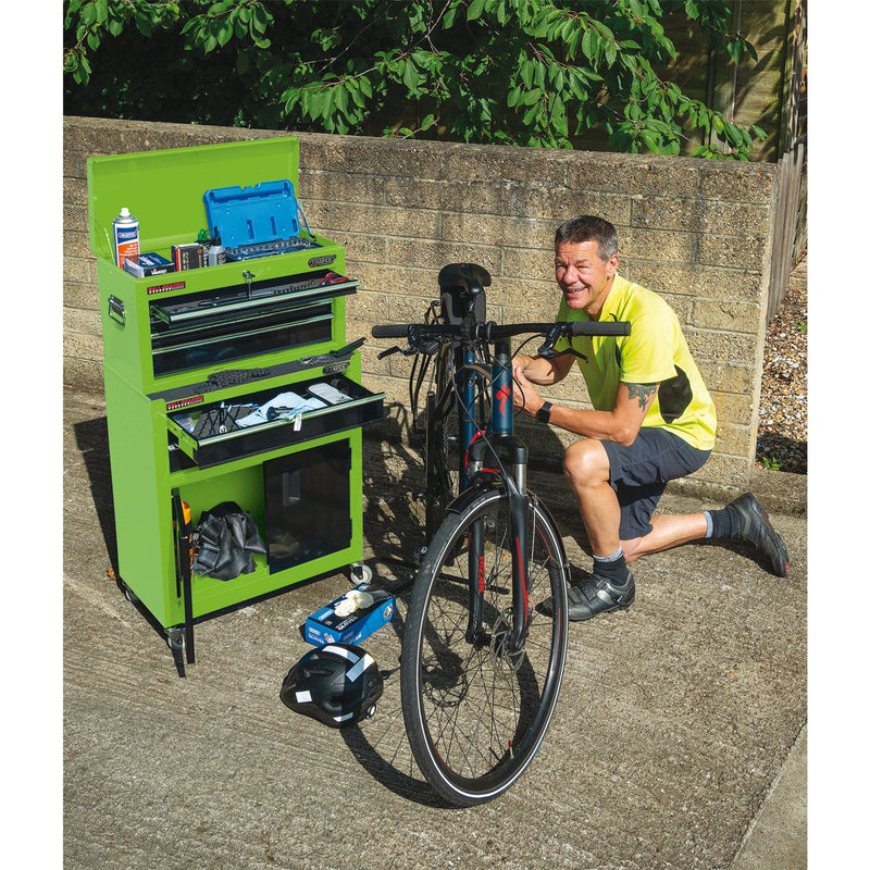 Draper Combined Roller Cabinet and Tool Chest, 6 Drawer, 24", Green 19566 Draper - Dynamic Drive