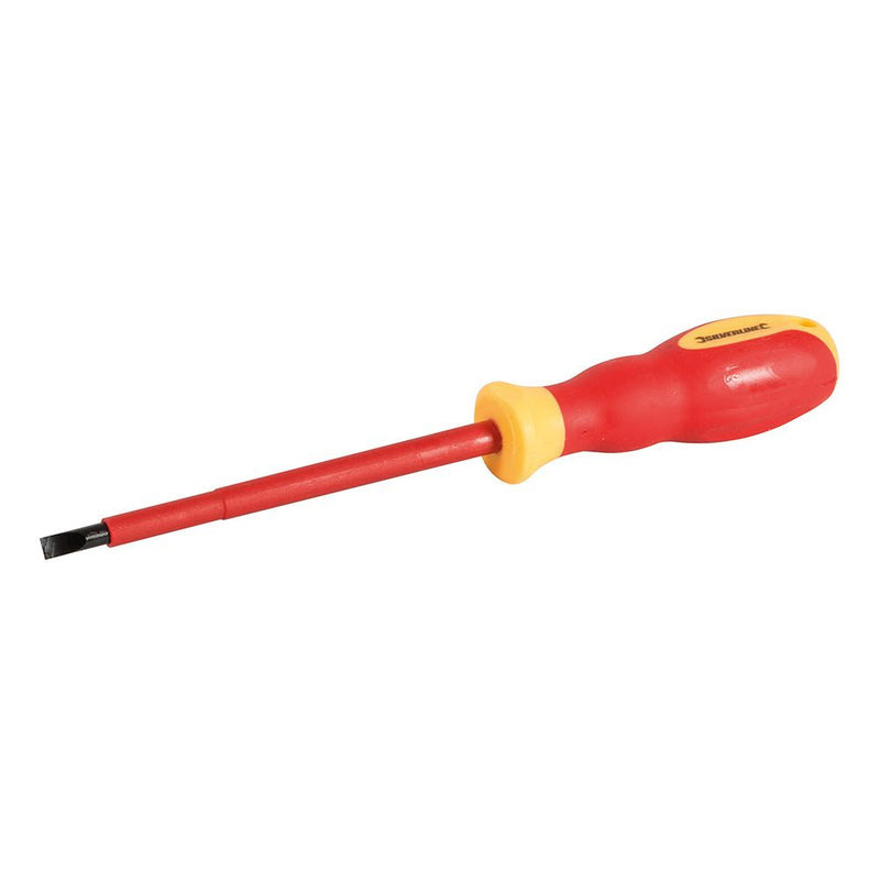 Silverline VDE Soft-Grip Electricians Screwdriver Slotted 1.0 x 5.5 x 125mm Silverline - Dynamic Drive
