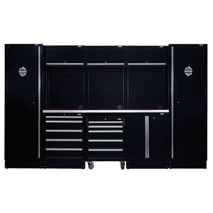 Draper BUNKER Modular Storage Combo with Stainless Steel Worktop (16 Piece) Draper - Dynamic Drive