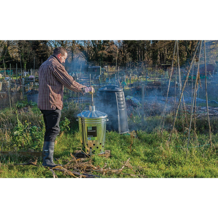 Draper Galvanised Garden Incinerator, 85L 53253 Draper - Dynamic Drive