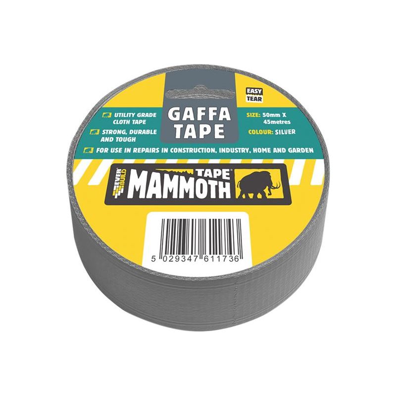 Everbuild Sika Gaffa Tape 50mm x 45m Silver Everbuild Sika - Dynamic Drive