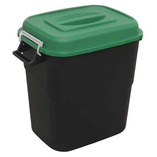 Sealey Refuse/Storage Bin 75L Green BM75G Sealey - Dynamic Drive