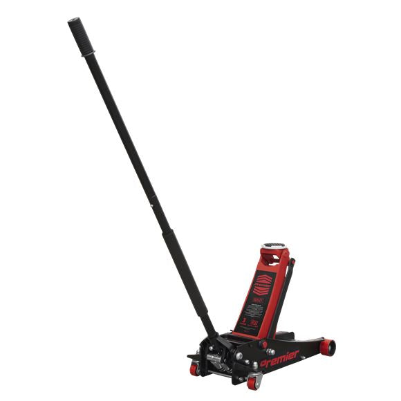 Sealey Trolley Jack 3tonne Rocket Lift Red 3040AR Sealey  - Dynamic Drive